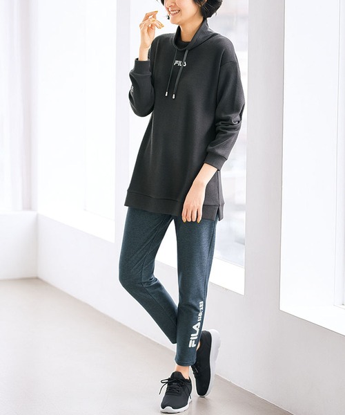 FILA（フィラ）の「ＦＩＬＡ　デニム調ストレッチパンツ（その他パンツ・レディース・ブラック/インディゴブルー・MEDIUM/X-LARGE/LARGE）」の6枚目の写真