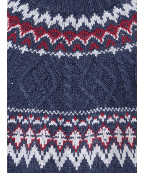 Ungrid(アングリッド)の「ノルディック柄ルーズニット(ニット/セーター・レディース・ネイビー/アイボリー・FREE)」の22枚目の写真