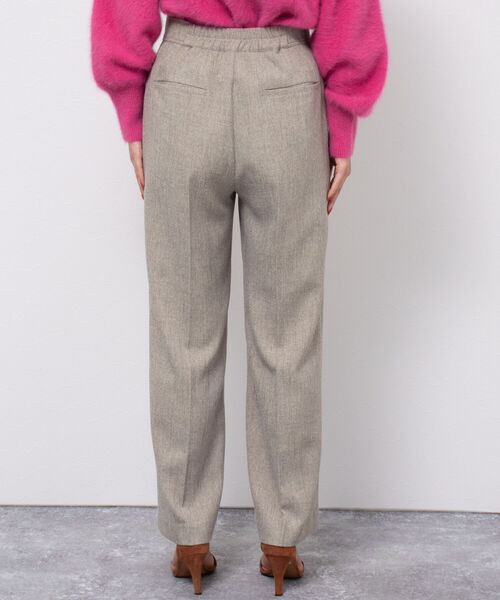 NOLLEY’S(ノーリーズ)の「ウールライクセミワイドパンツ(その他パンツ・レディース・ベージュ/ネイビー/ブラウン系その他・38/36/34)」の6枚目の写真