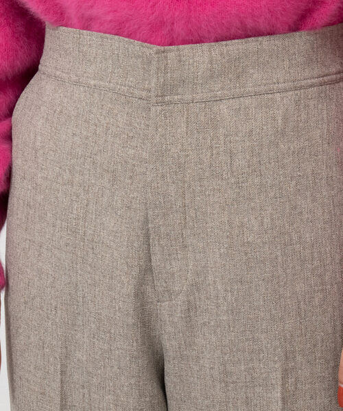 NOLLEY’S(ノーリーズ)の「ウールライクセミワイドパンツ(その他パンツ・レディース・ベージュ/ネイビー/ブラウン系その他・38/36/34)」の9枚目の写真