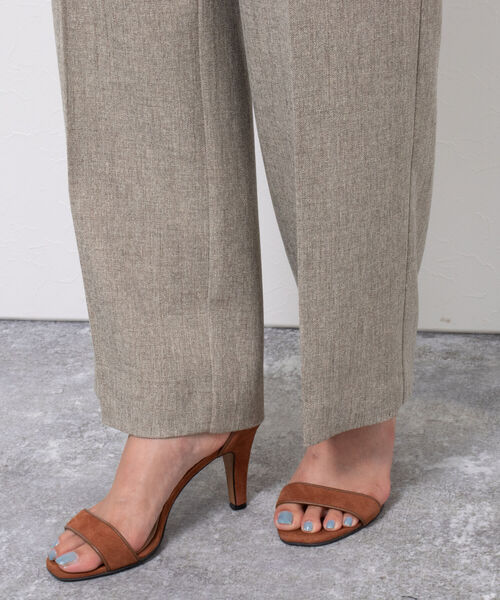 NOLLEY’S(ノーリーズ)の「ウールライクセミワイドパンツ(その他パンツ・レディース・ベージュ/ネイビー/ブラウン系その他・38/36/34)」の22枚目の写真