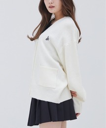 17HR | ロゴ刺繍カーディガン(カーディガン/ボレロ)