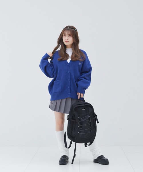 17HR(セブンティーンアワーズ)の「ロゴ刺繍カーディガン(カーディガン/ボレロ・レディース・ブラック/ブルー/オフホワイト・FREE)」の16枚目の写真