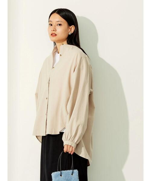 AMERICAN HOLIC(アメリカンホリック)の「オックスバックギャザードルマンシャツ(シャツ/ブラウス・レディース・ネイビー/キャメル/ライトベージュ・M/L)」の18枚目の写真