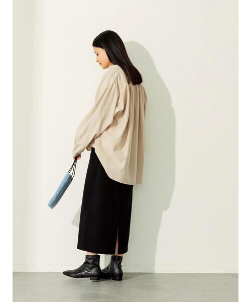 AMERICAN HOLIC(アメリカンホリック)の「オックスバックギャザードルマンシャツ(シャツ/ブラウス・レディース・ネイビー/キャメル/ライトベージュ・M/L)」の21枚目の写真