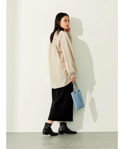 AMERICAN HOLIC(アメリカンホリック)の「オックスバックギャザードルマンシャツ(シャツ/ブラウス・レディース・ネイビー/キャメル/ライトベージュ・M/L)」の22枚目の写真