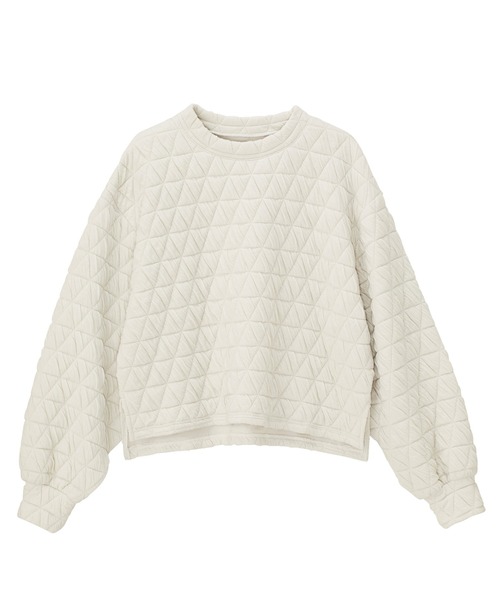 GeeRA（ジーラ）の「キルティングカットソープルオーバー（Tシャツ/カットソー・レディース・アイボリー/マスタード/ブラック・MEDIUM/LARGE）」の5枚目の写真