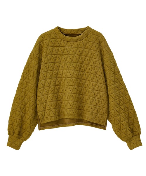 GeeRA（ジーラ）の「キルティングカットソープルオーバー（Tシャツ/カットソー・レディース・アイボリー/マスタード/ブラック・MEDIUM/LARGE）」の7枚目の写真