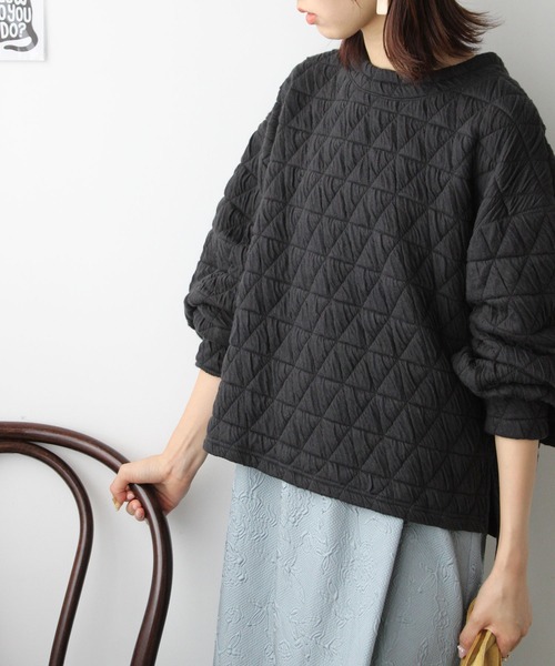 GeeRA（ジーラ）の「キルティングカットソープルオーバー（Tシャツ/カットソー・レディース・アイボリー/マスタード/ブラック・MEDIUM/LARGE）」の17枚目の写真