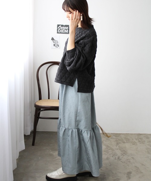 GeeRA（ジーラ）の「キルティングカットソープルオーバー（Tシャツ/カットソー・レディース・アイボリー/マスタード/ブラック・MEDIUM/LARGE）」の15枚目の写真