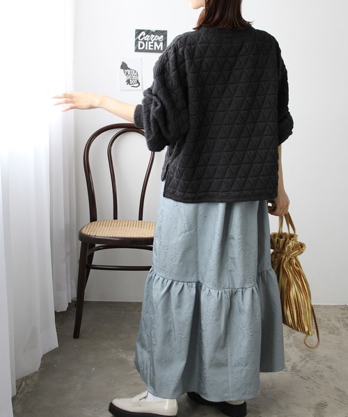 GeeRA（ジーラ）の「キルティングカットソープルオーバー（Tシャツ/カットソー・レディース・アイボリー/マスタード/ブラック・MEDIUM/LARGE）」の16枚目の写真