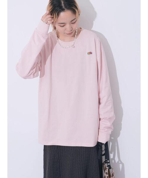 FRUIT OF THE LOOM(フルーツオブザルーム)の「【FRUIT OF THE LOOM】AH EXCLUSIVE LOGO LS TEE(Tシャツ/カットソー・レディース・ピンク/アイボリー/グリーン系その他3/ロイヤルブルー・L/M)」の6枚目の写真
