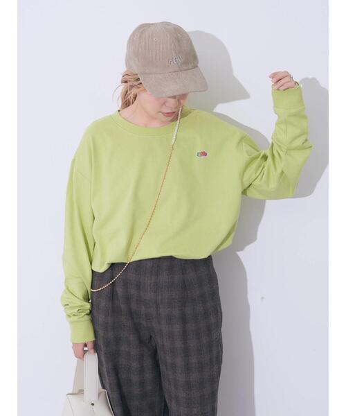 FRUIT OF THE LOOM(フルーツオブザルーム)の「【FRUIT OF THE LOOM】AH EXCLUSIVE LOGO LS TEE(Tシャツ/カットソー・レディース・ピンク/アイボリー/グリーン系その他3/ロイヤルブルー・L/M)」の7枚目の写真