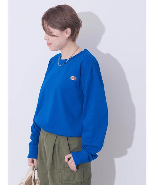 FRUIT OF THE LOOM(フルーツオブザルーム)の「【FRUIT OF THE LOOM】AH EXCLUSIVE LOGO LS TEE(Tシャツ/カットソー・レディース・ピンク/アイボリー/グリーン系その他3/ロイヤルブルー・L/M)」の8枚目の写真