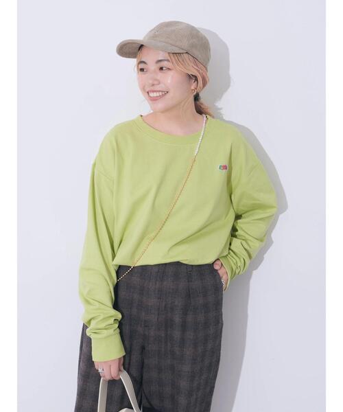 FRUIT OF THE LOOM(フルーツオブザルーム)の「【FRUIT OF THE LOOM】AH EXCLUSIVE LOGO LS TEE(Tシャツ/カットソー・レディース・ピンク/アイボリー/グリーン系その他3/ロイヤルブルー・L/M)」の9枚目の写真