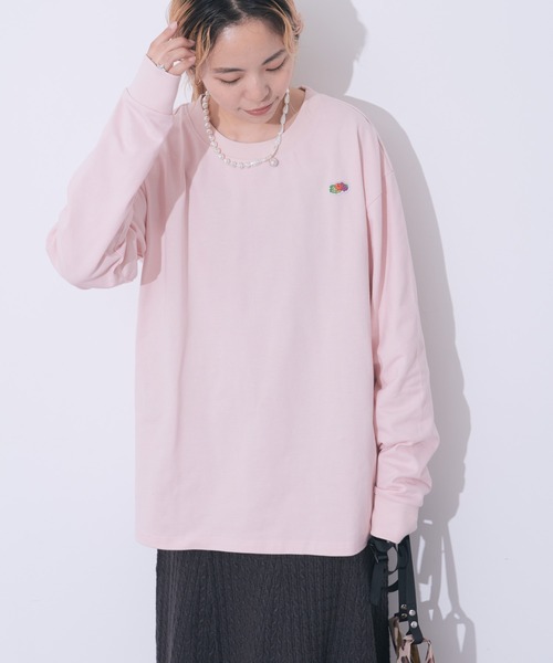 FRUIT OF THE LOOM(フルーツオブザルーム)の「【FRUIT OF THE LOOM】AH EXCLUSIVE LOGO LS TEE(Tシャツ/カットソー・レディース・ピンク/アイボリー/グリーン系その他3/ロイヤルブルー・L/M)」の4枚目の写真