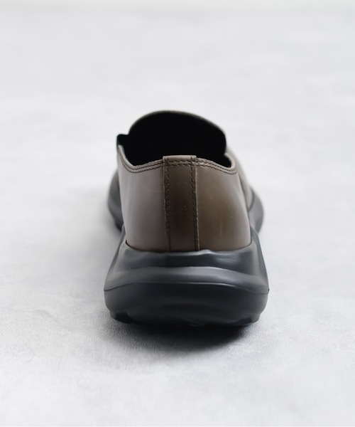 And A（アンドエー）の「PADRONE パドローネ / HB SIDE GORE SHOES サイドゴアシューズ レザースリッポン  / PU5311-2002（スリッポン・メンズ・アッシュブラウン/ブラック・41/42/40）」の14枚目の写真