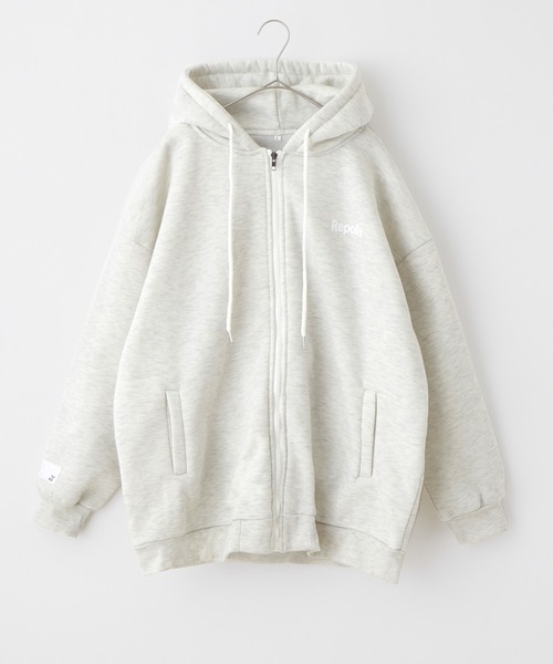 Anchor Smith（アンカー スミス）の「オーバーサイズシンプルワンポイントロゴジップパーカー（パーカー・メンズ・ライトグレー/ブラック/ブルー/グリーン/ダークグレー/ピンク/ミント/ネイビー/ベージュ・M/L/XL）」の10枚目の写真