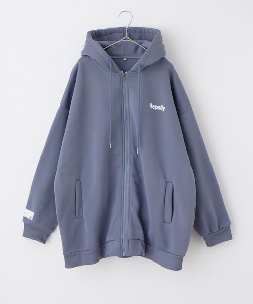 Anchor Smith（アンカー スミス）の「オーバーサイズシンプルワンポイントロゴジップパーカー（パーカー・メンズ・ライトグレー/ブラック/ブルー/グリーン/ダークグレー/ピンク/ミント/ネイビー/ベージュ・M/L/XL）」の12枚目の写真