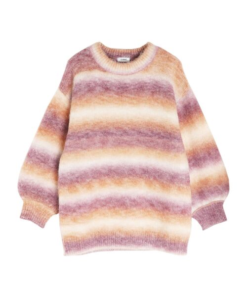 EVRIS（エヴリス）の「グラデーションニットトップス（ニット/セーター・レディース・グリーン/ブラウン/パープル・FREE）」の18枚目の写真