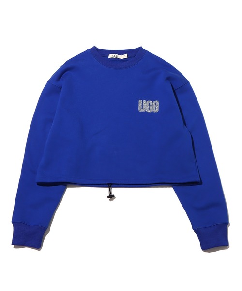 UGG（アグ）の「UGG@mos ラインストーン ショートスウェット / アグ ラインストーン ショートスウェット（スウェット・レディース・ホワイト/ブルー/グレー・M/L）」の4枚目の写真