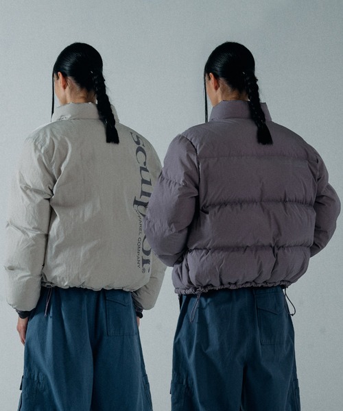 SCULPTOR（スカルプター）の「102 RDS Short Reversible Puffer Down/ショートリバーシブルパッファーダウン（ダウンジャケット/コート・レディース・パープル系その他/ブラック/アイボリー・SMALL/MEDIUM）」の3枚目の写真
