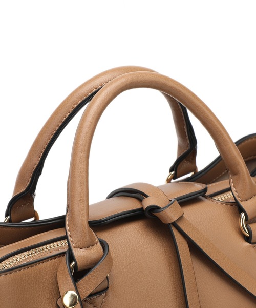 【Ungrid/アングリッド】両アオリポケット スクウェア ハンドバッグ（ボストンバッグ）｜Ungrid（アングリッド）