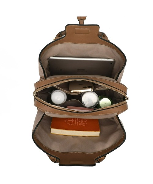 【Ungrid/アングリッド】両アオリポケット スクウェア ハンドバッグ（ボストンバッグ）｜Ungrid（アングリッド）