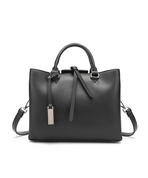 【Ungrid/アングリッド】両アオリポケット スクウェア ハンドバッグ（ボストンバッグ）｜Ungrid（アングリッド）