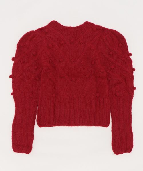 M TO R（ムウトアール）の「【AYNI】EPA POPCORN KNIT PO（ニット/セーター・レディース・レッド・S）」の10枚目の写真