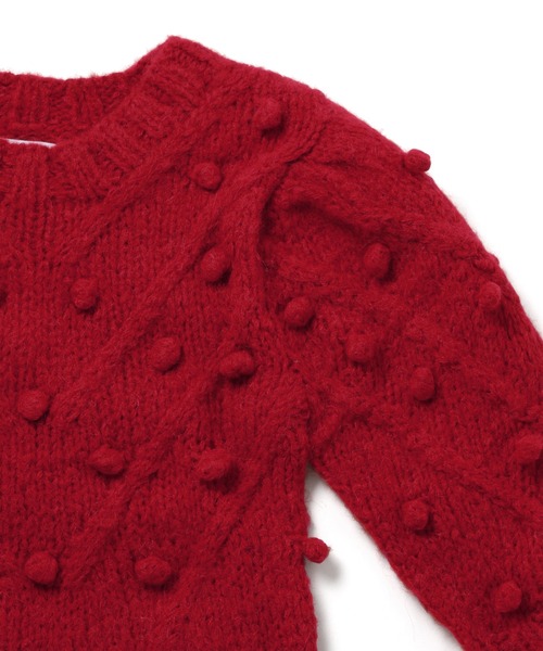M TO R（ムウトアール）の「【AYNI】EPA POPCORN KNIT PO（ニット/セーター・レディース・レッド・S）」の4枚目の写真