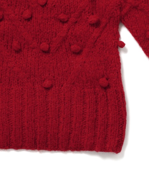 M TO R（ムウトアール）の「【AYNI】EPA POPCORN KNIT PO（ニット/セーター・レディース・レッド・S）」の5枚目の写真