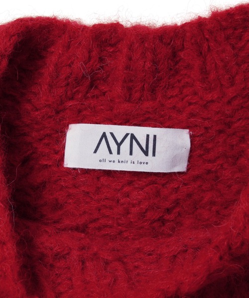 M TO R（ムウトアール）の「【AYNI】EPA POPCORN KNIT PO（ニット/セーター・レディース・レッド・S）」の7枚目の写真