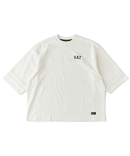 FAT(エフエイティー)の「RUNNINGBACK(Tシャツ/カットソー・メンズ・ホワイト/グリーン/ネイビー/イエロー・TITCH(M)/JUMBO(XXL)/SKINNY(L)/FAT(XL))」の2枚目の写真