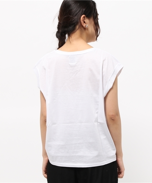 DISCOAT（ディスコート）の「【Discoat】肩タックシルケットプルオーバー（Tシャツ/カットソー・レディース・ホワイト/グレー/ネイビー・ﾌﾘ-）」の8枚目の写真