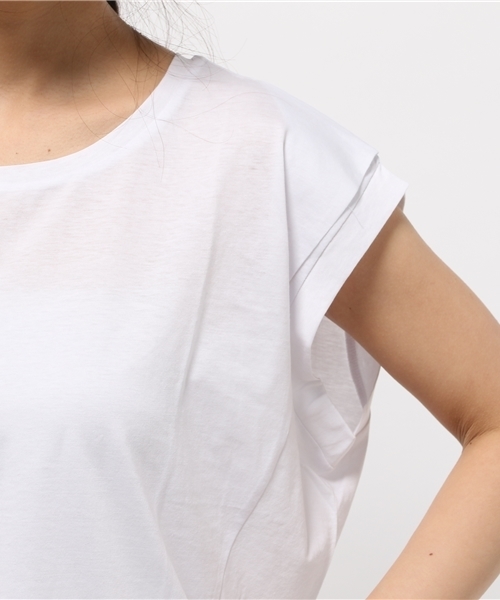 DISCOAT（ディスコート）の「【Discoat】肩タックシルケットプルオーバー（Tシャツ/カットソー・レディース・ホワイト/グレー/ネイビー・ﾌﾘ-）」の11枚目の写真