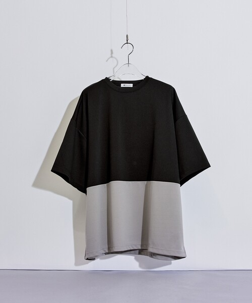 tk.TAKEO KIKUCHI（ティーケータケオキクチ）の「◆スクエアビッグポンチTシャツ（Tシャツ/カットソー・メンズ・ベージュ系4/ダークグリーン系4/ホワイト系5/ブラック系4・01/02/03）」の3枚目の写真