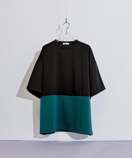 tk.TAKEO KIKUCHI（ティーケータケオキクチ）の「◆スクエアビッグポンチTシャツ（Tシャツ/カットソー・メンズ・ベージュ系4/ダークグリーン系4/ホワイト系5/ブラック系4・01/02/03）」の4枚目の写真