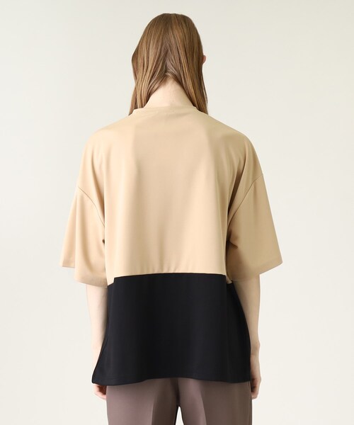 tk.TAKEO KIKUCHI（ティーケータケオキクチ）の「◆スクエアビッグポンチTシャツ（Tシャツ/カットソー・メンズ・ベージュ系4/ダークグリーン系4/ホワイト系5/ブラック系4・01/02/03）」の8枚目の写真