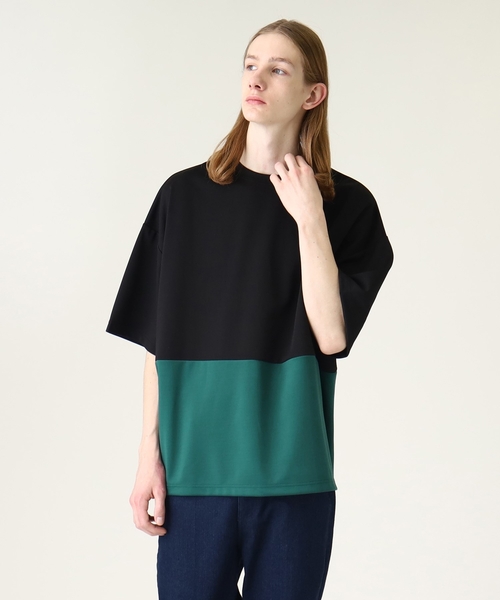 tk.TAKEO KIKUCHI（ティーケータケオキクチ）の「◆スクエアビッグポンチTシャツ（Tシャツ/カットソー・メンズ・ベージュ系4/ダークグリーン系4/ホワイト系5/ブラック系4・01/02/03）」の13枚目の写真