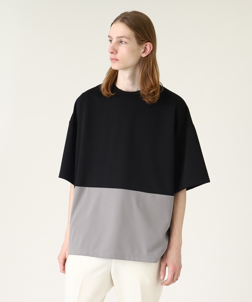 tk.TAKEO KIKUCHI（ティーケータケオキクチ）の「◆スクエアビッグポンチTシャツ（Tシャツ/カットソー・メンズ・ベージュ系4/ダークグリーン系4/ホワイト系5/ブラック系4・01/02/03）」の16枚目の写真