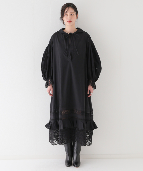 Plage 【R’IAM】 レースローンワンピース セーラー Plage 【R'IAM】 レースローンワンピース セーラー