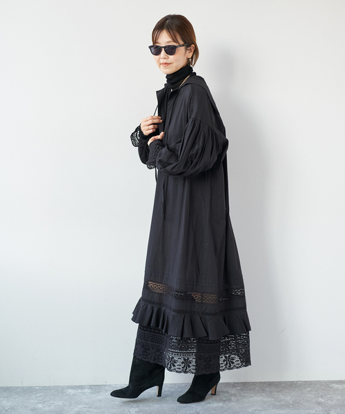 Plage 【R’IAM】 レースローンワンピース セーラー Plage 【R'IAM】 レースローンワンピース セーラー