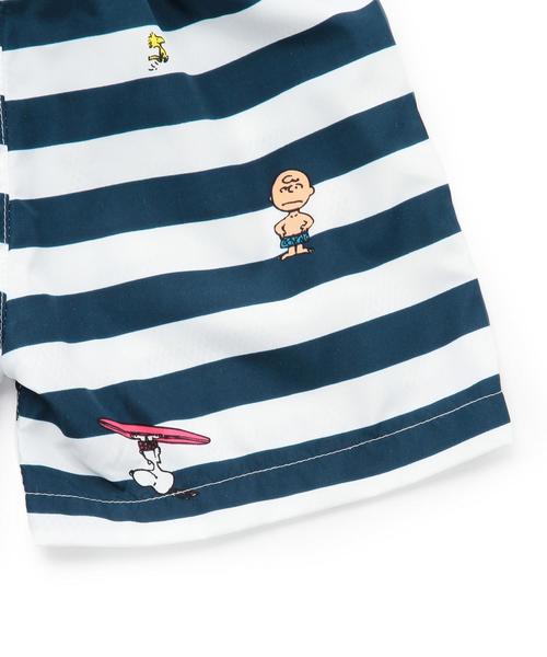 green label relaxing（グリーンレーベルリラクシング）の「【BABY】PEANUTS ボーダースイムウェアパンツ（水着・キッズ・ネイビー・90cm）」の5枚目の写真