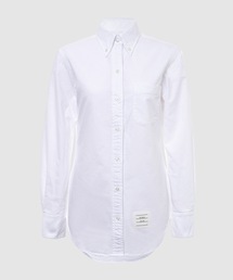 THOM BROWNE | CLASSIC POINT COLLAR SHIRT W/ RWB GROSGRAIN PLACKET IN OXFORD(シャツ/ブラウス)