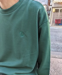 【ZOZO限定】ビックシルエット クルーネック スウェット 同色刺繍 NESTA サークルロゴ