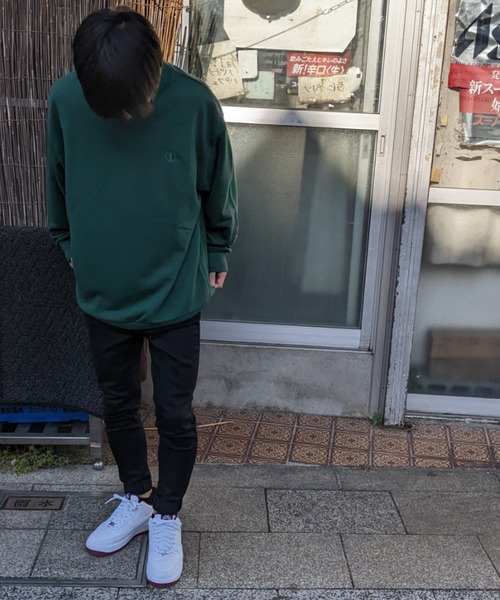 NESTA(ネスタ)の「【ZOZO限定】ビックシルエット クルーネック スウェット 同色刺繍 NESTA サークルロゴ(スウェット・メンズ・ダークグリーン/グレー/ブラック/アイボリー・L/XL)」の6枚目の写真