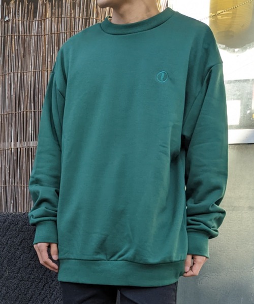 セール】【ZOZO限定】ビックシルエット クルーネック スウェット 同色