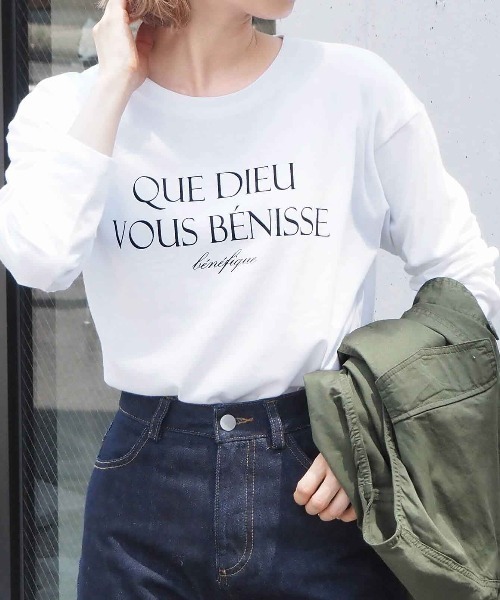tiptop（ティップトップ）の「アソートロゴロンT（Tシャツ/カットソー・レディース・ホワイト系その他2/ホワイト系その他/ホワイト系その他4/ホワイト系その他3・FREE）」の7枚目の写真