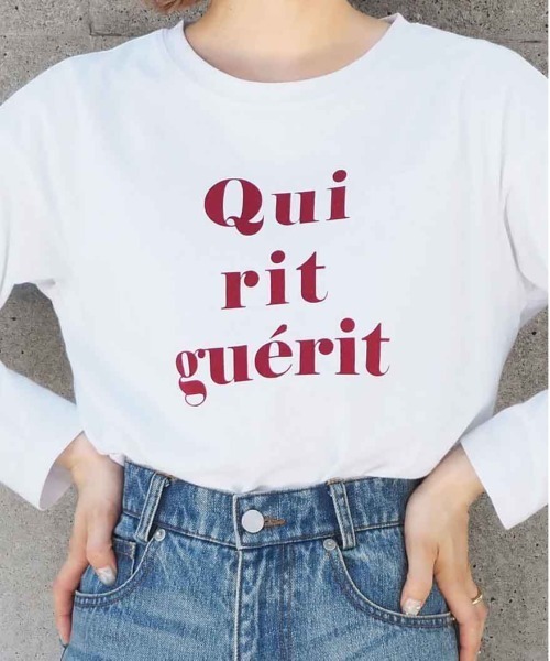 tiptop（ティップトップ）の「アソートロゴロンT（Tシャツ/カットソー・レディース・ホワイト系その他2/ホワイト系その他/ホワイト系その他4/ホワイト系その他3・FREE）」の21枚目の写真